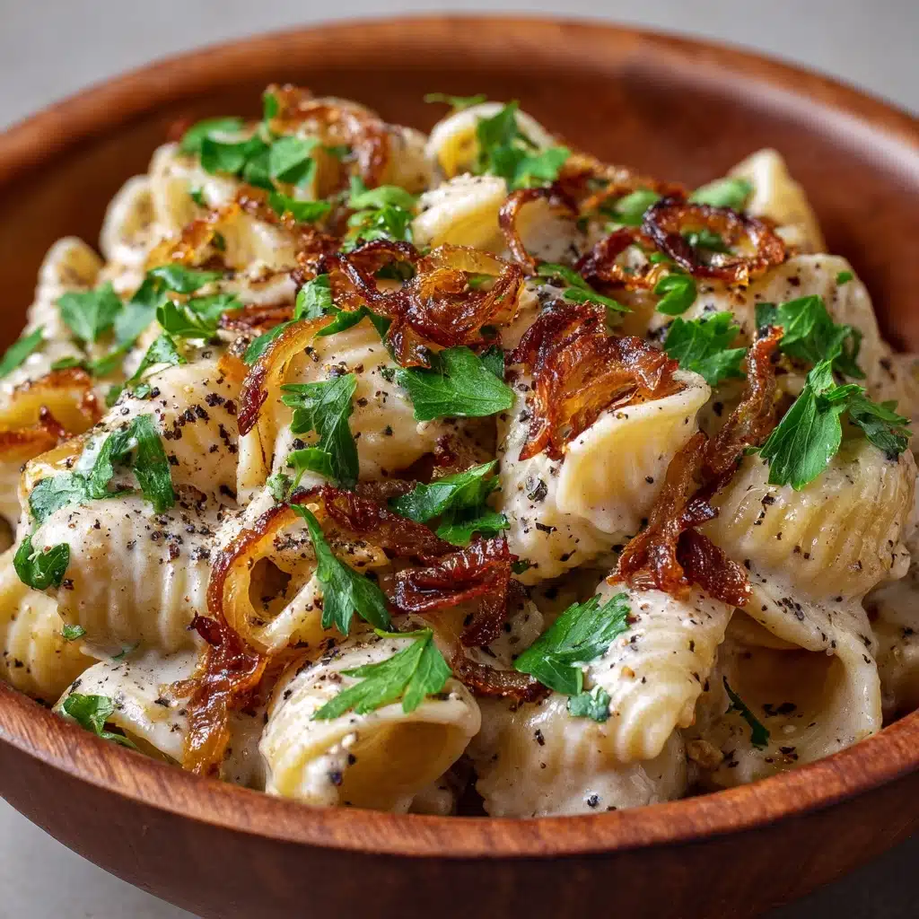 French Onion Pasta Salad Recipe - Recipe Image