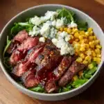 Grilled Balsamic Steak Salad with Gorgonzola & Corn Recipe