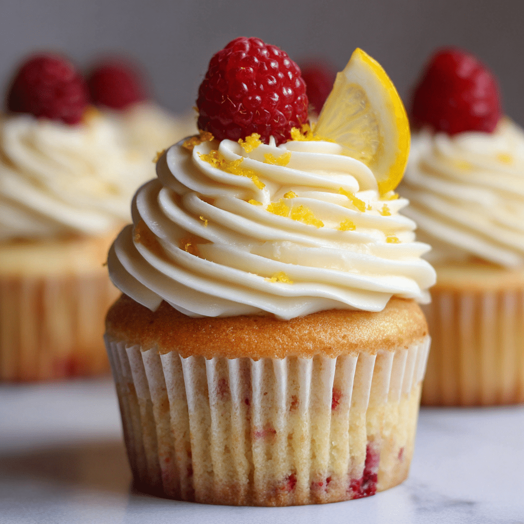 Raspberry Lemon Heaven Cupcakes Recipe - Recipe Image