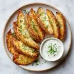 Baked Garlic Parmesan Potato Wedges Recipe