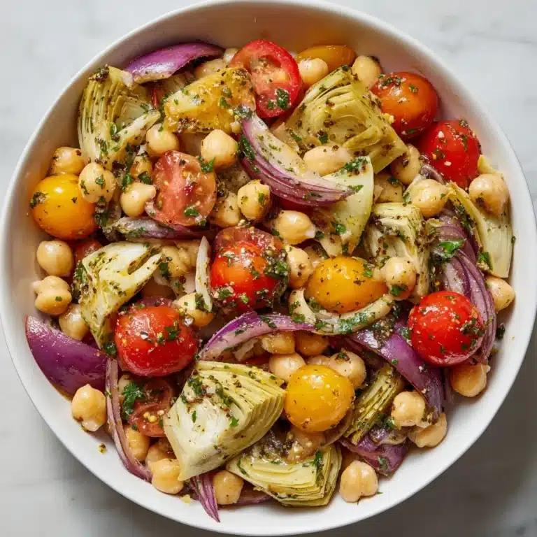 Tuscan Artichoke Tomato Salad Recipe