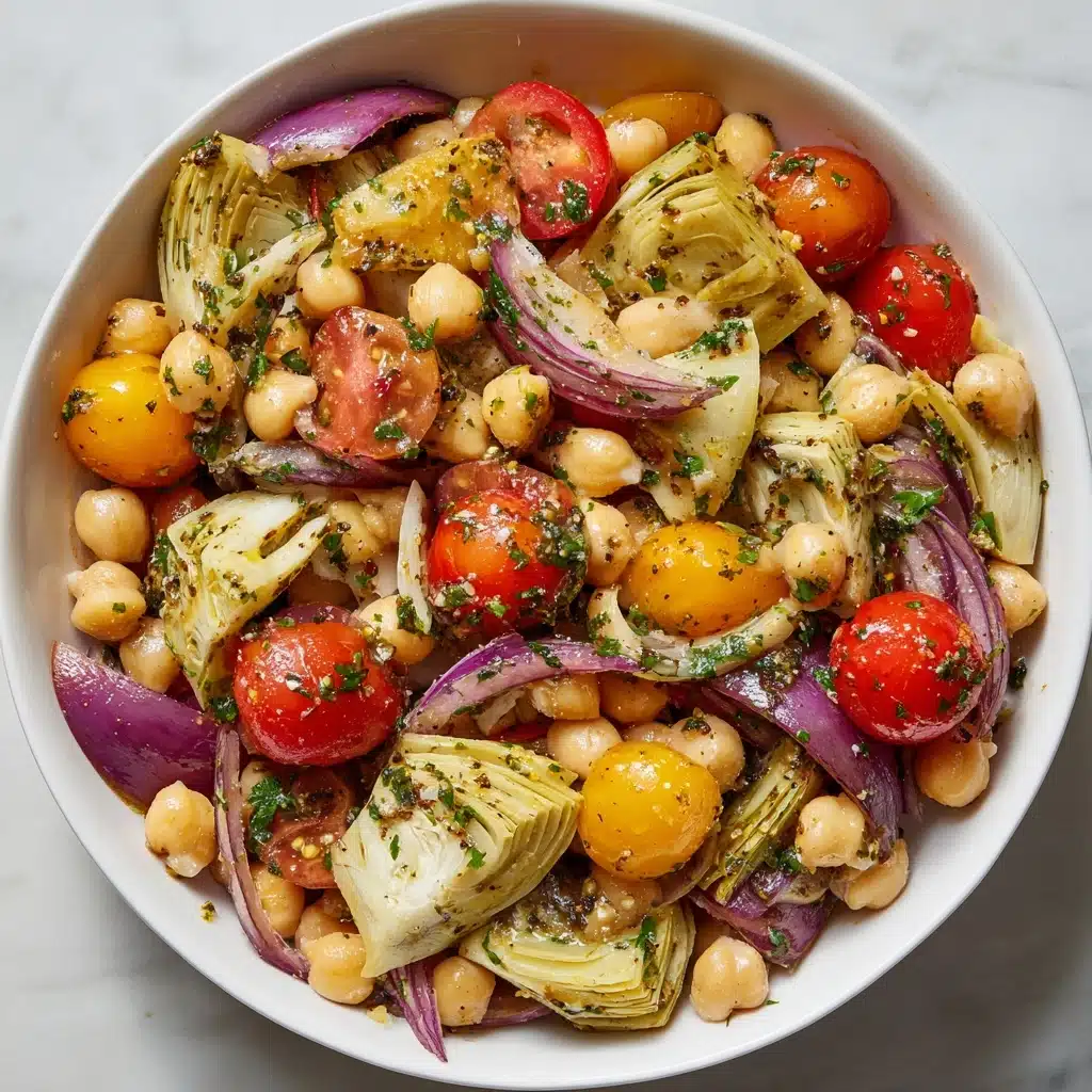 Tuscan Artichoke Tomato Salad Recipe - Recipe Image