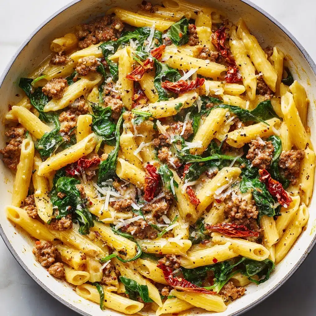 Creamy Tuscan Sausage Pasta Recipe