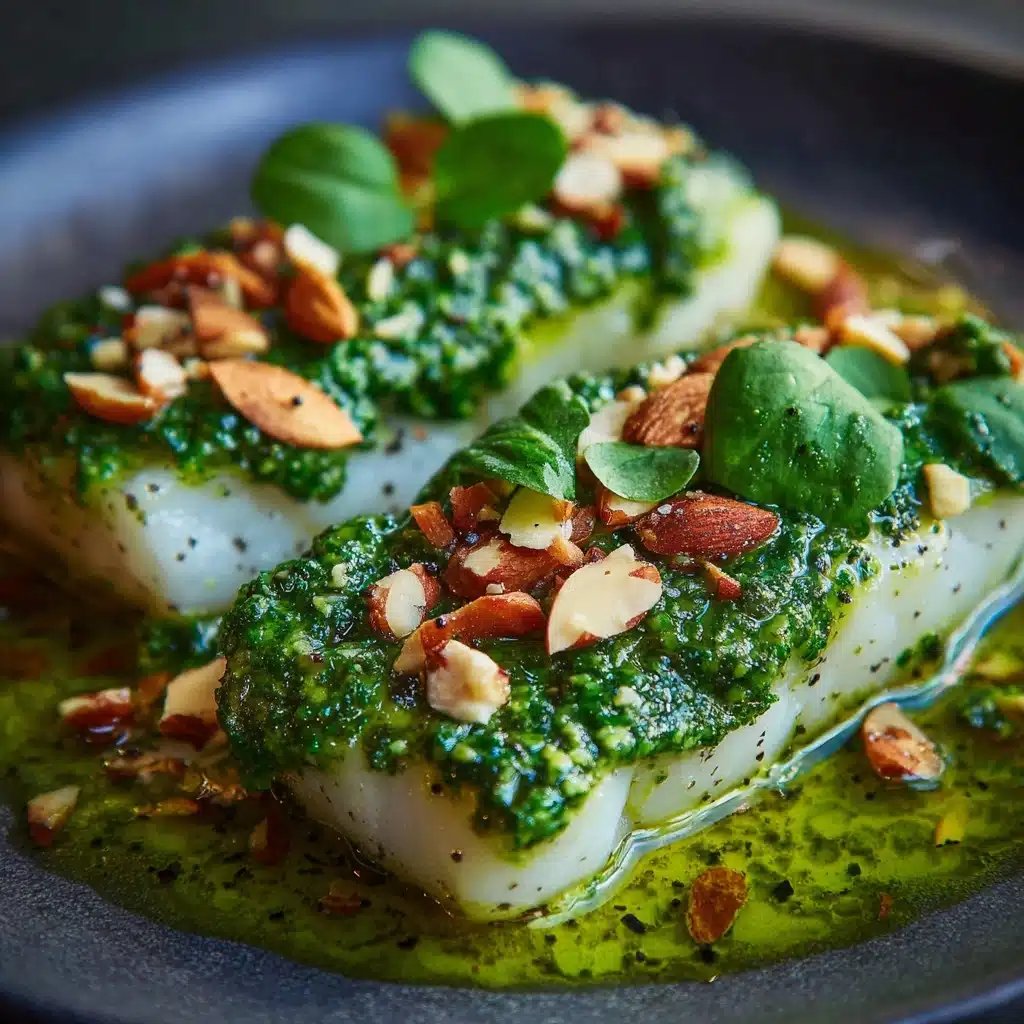 Keto Chilean Seabass with Walnut Pesto Crust: An Amazing Ultimate Recipe - Recipe Image