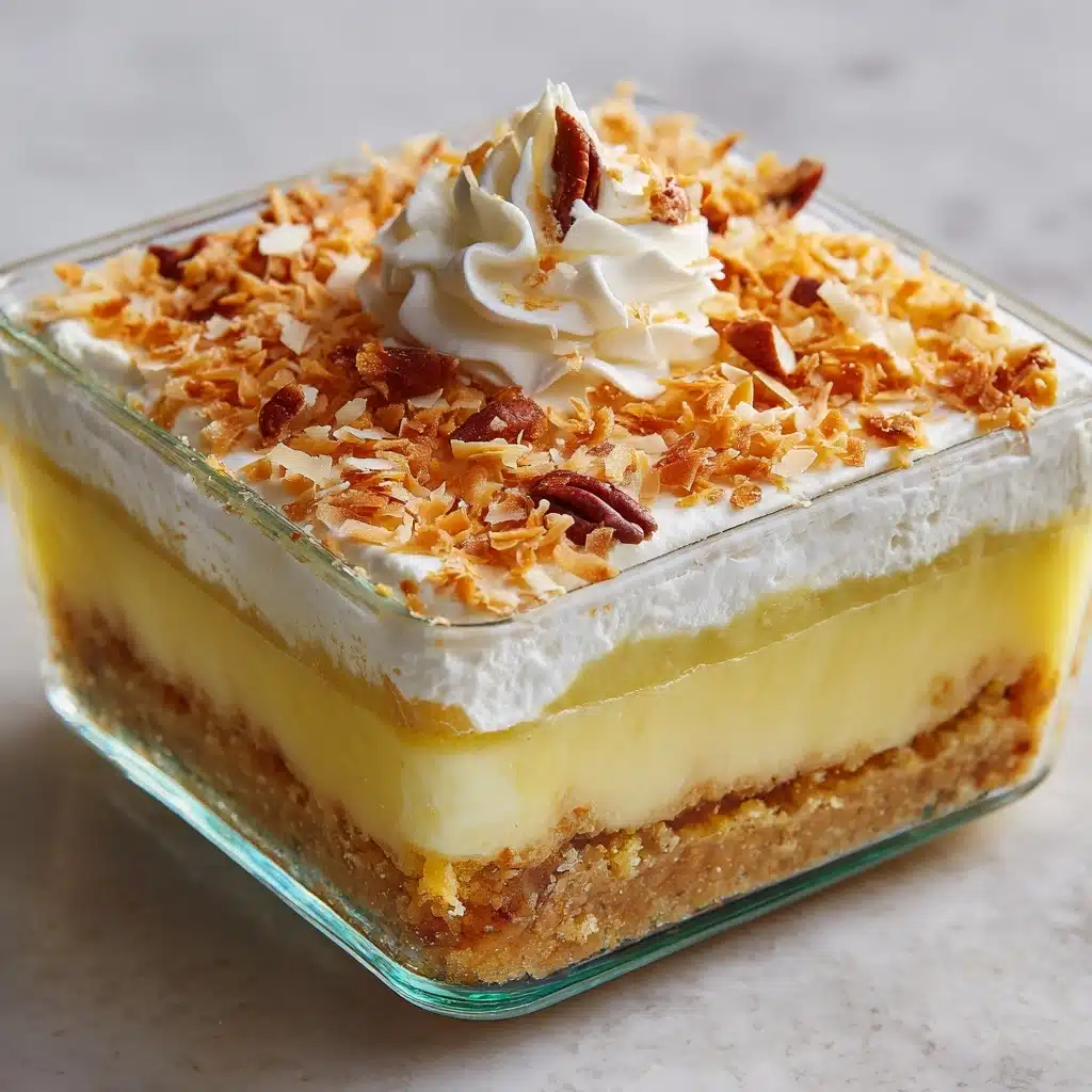 Coconut Cream Layered Dessert Recipe - Recipe Image