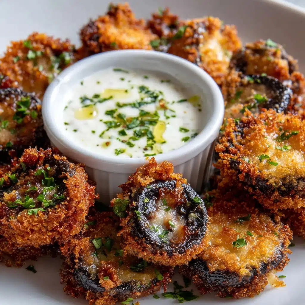Fried Sliced Mushrooms with Ranch Recipe - Recipe Image