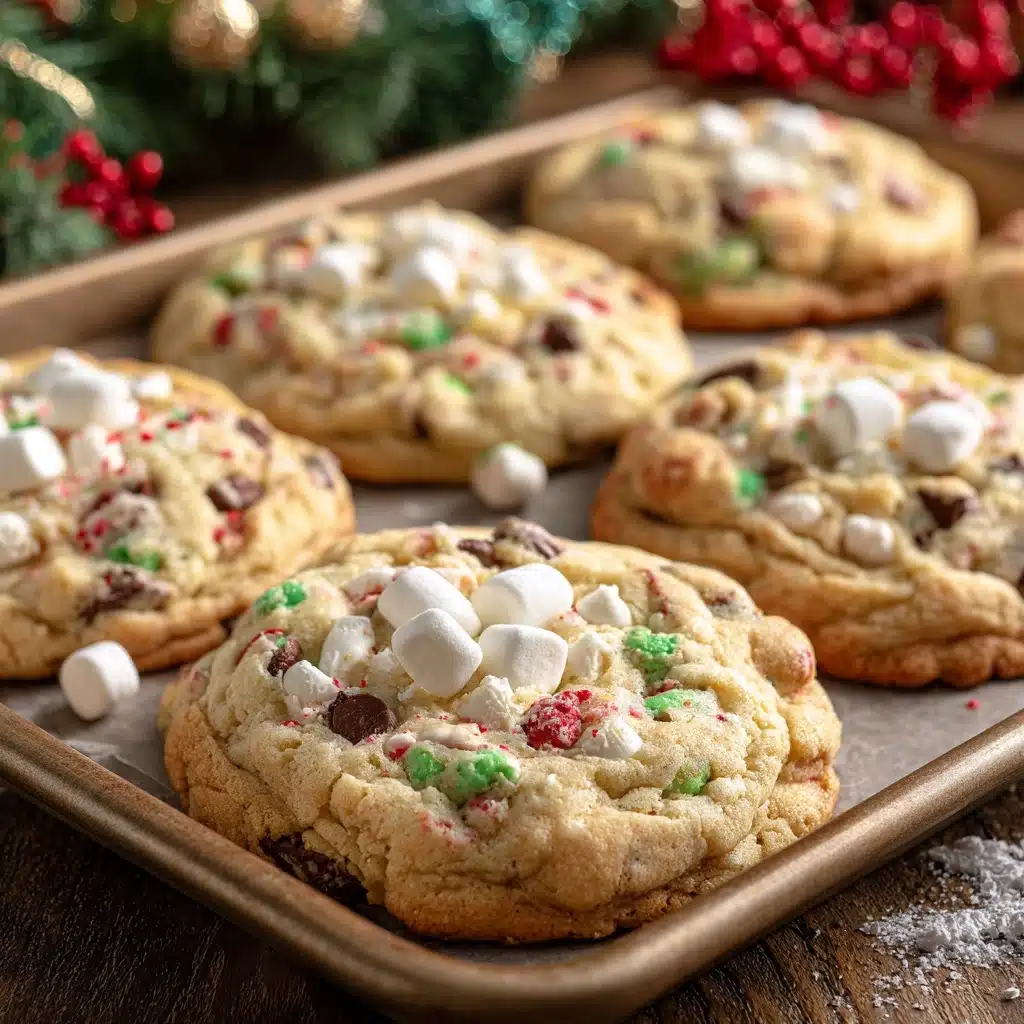 Cake Mix Chocolate Chip Santa Cookies Recipe - Recipe Image