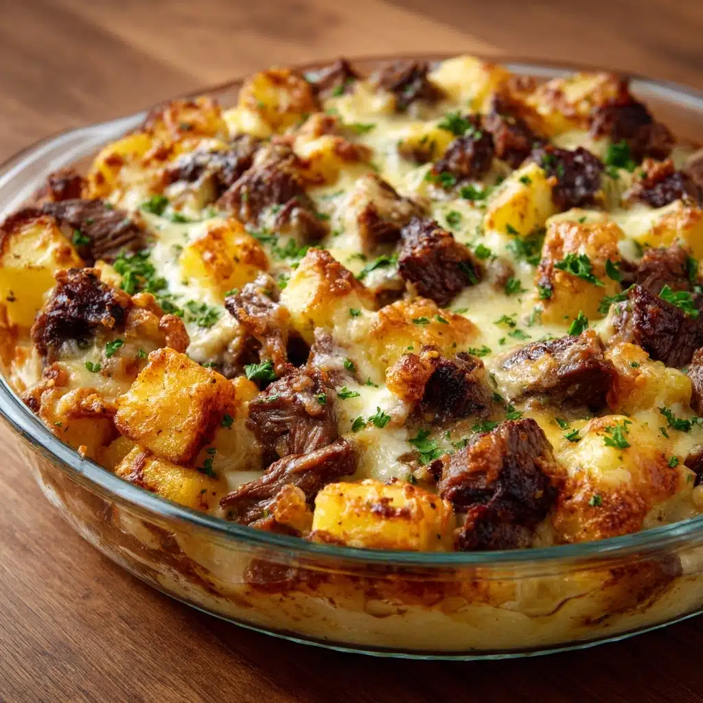 Cowboy Steak and Potato Casserole Recipe - Recipe Image