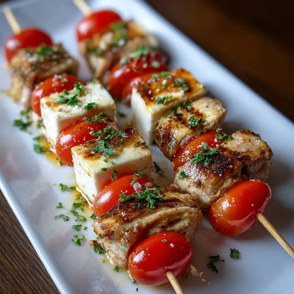 Cold Chicken-Cheese Kabobs Recipe - Recipe Image