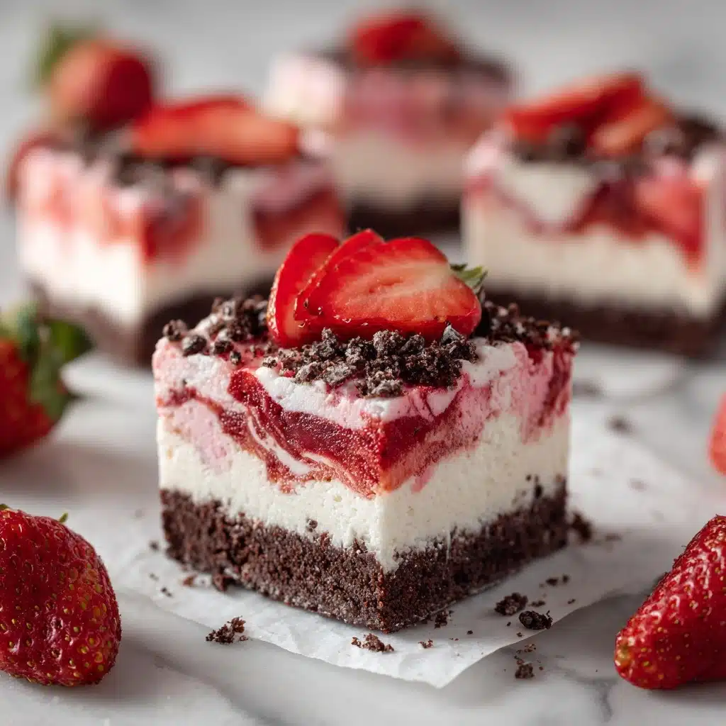 Strawberry Cheesecake Brownies Recipe - Recipe Image