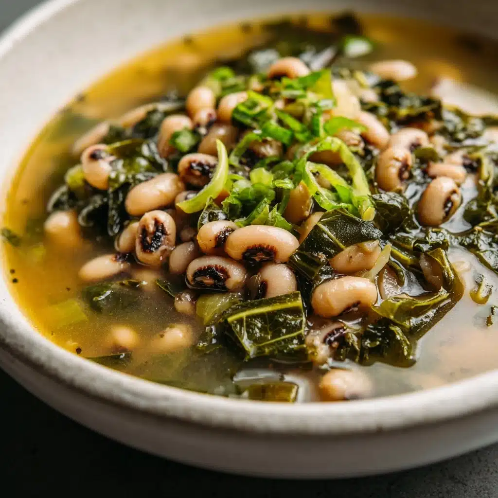 Black-Eyed Peas with Greens Recipe - Recipe Image