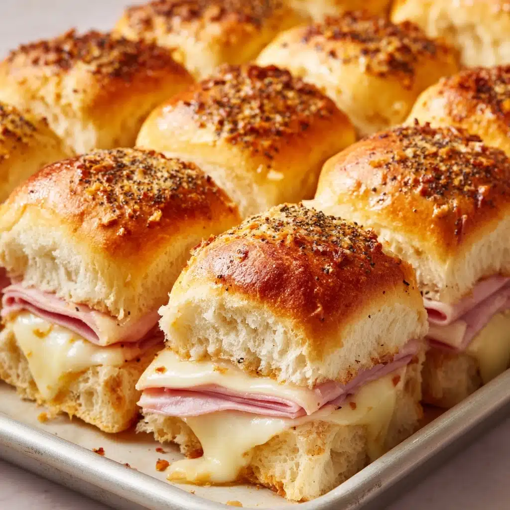 Easy Leftover Ham and Cheese Sliders Recipe - Recipe Image
