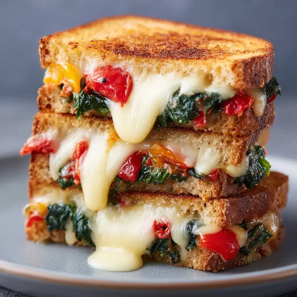 Mediterranean Spinach Grilled Cheese Recipe - Recipe Image