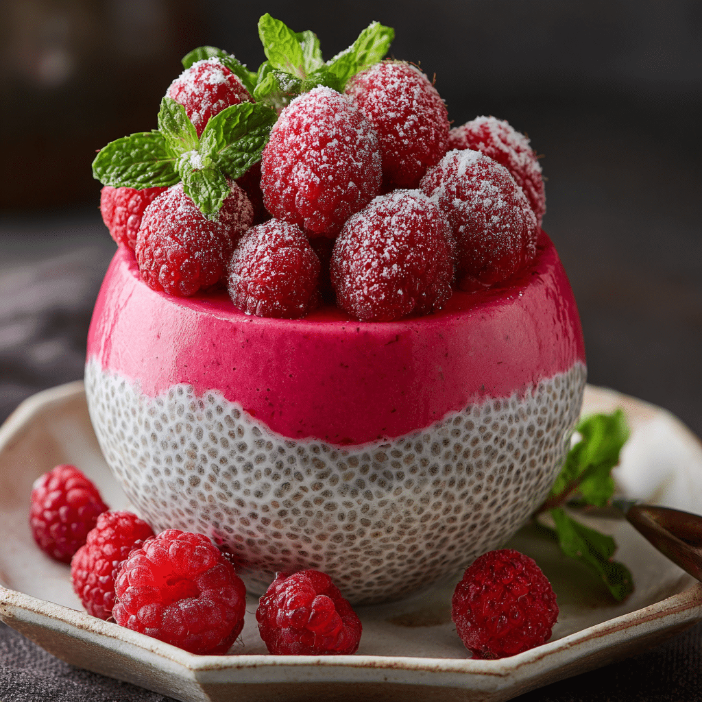 Raspberry Chia Dessert Recipe - Recipe Image