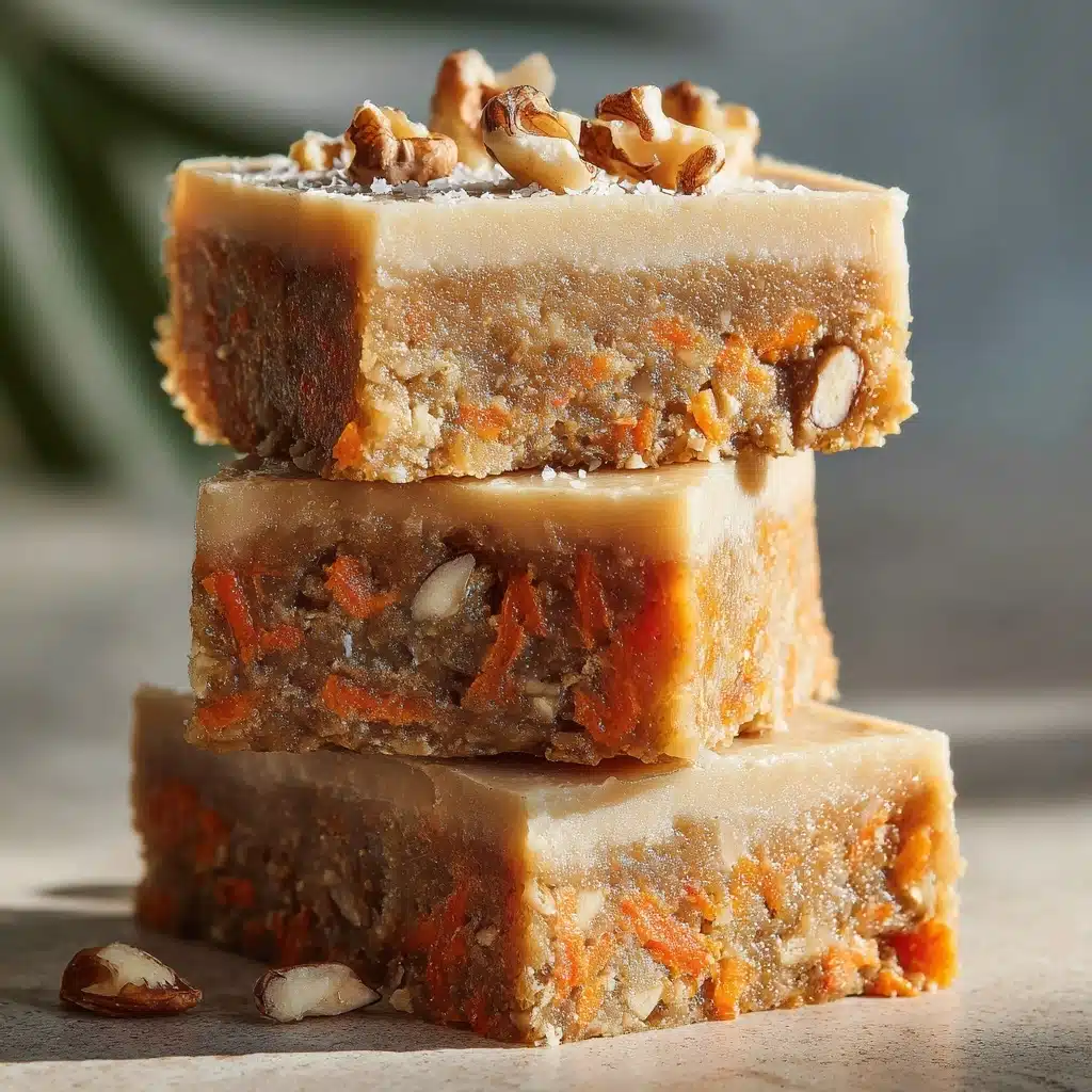Healthy No-Bake Carrot Cake Breakfast Bars Recipe - Recipe Image