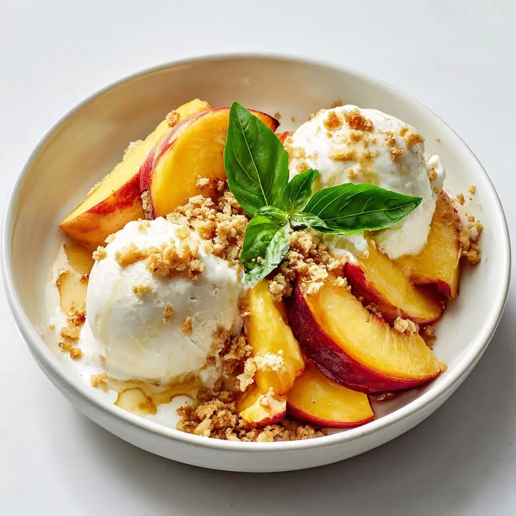 Peach and Burrata Caprese Salad Delight Recipe - Recipe Image
