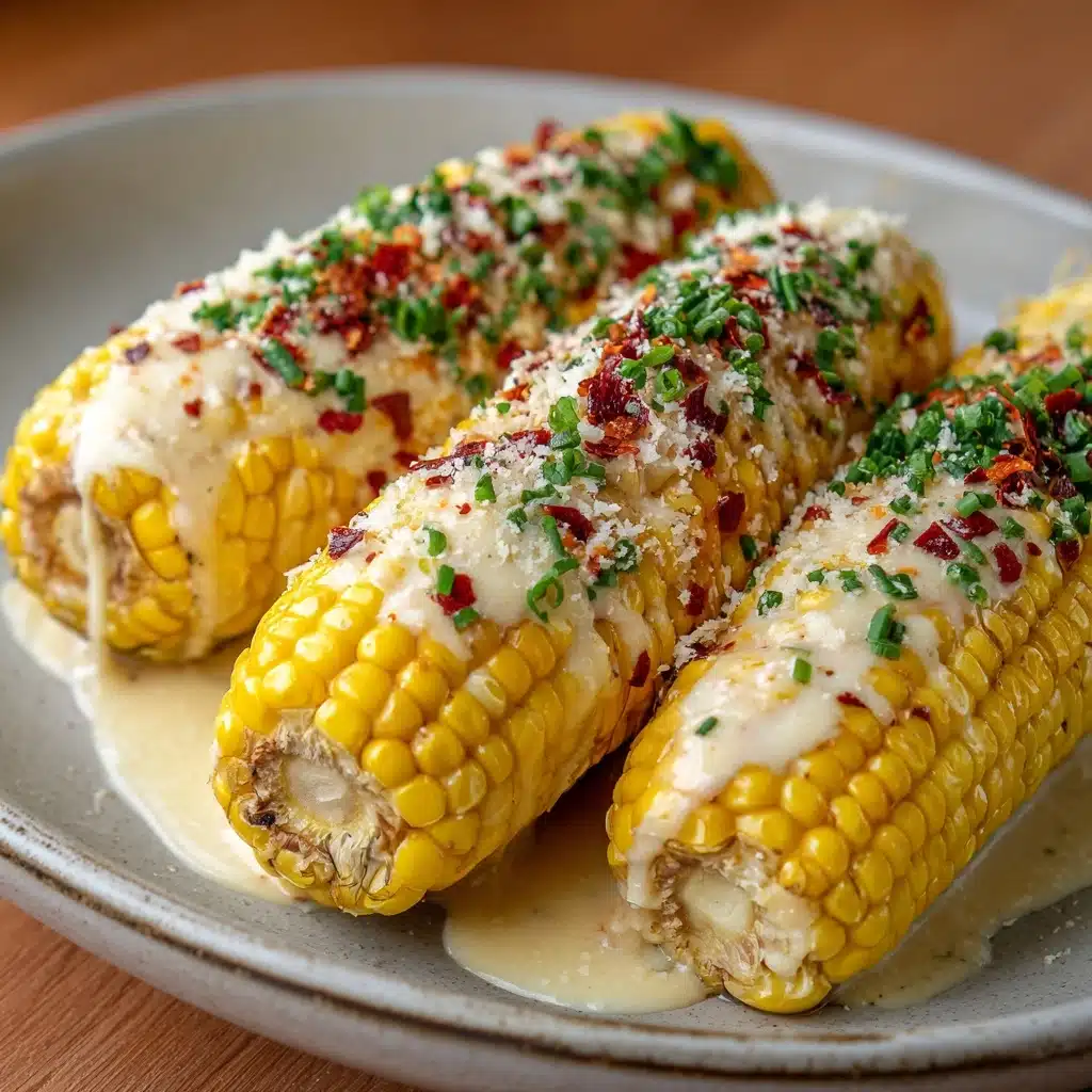 Cheesy Garlic Butter Corn on the Cob Recipe