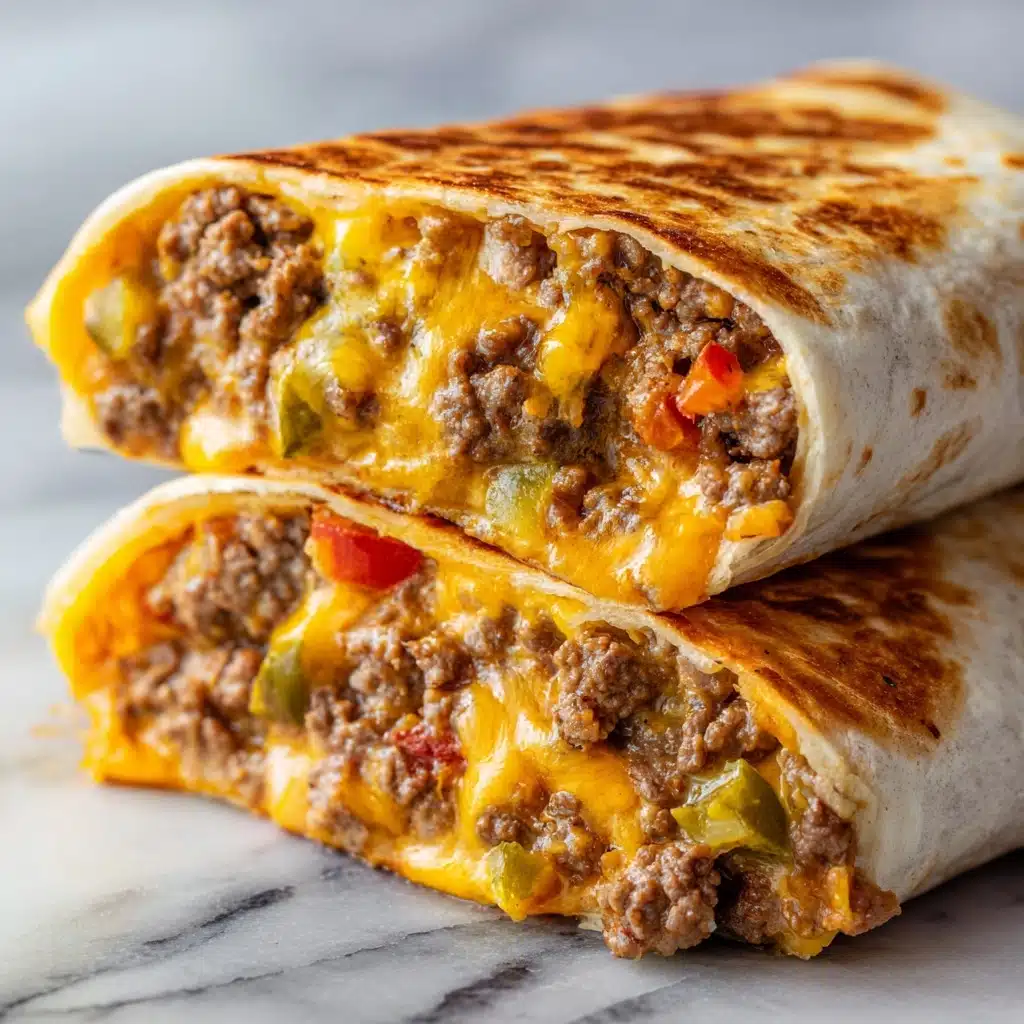 Easy Air Fryer Cheeseburger Wraps Recipe - Recipe Image