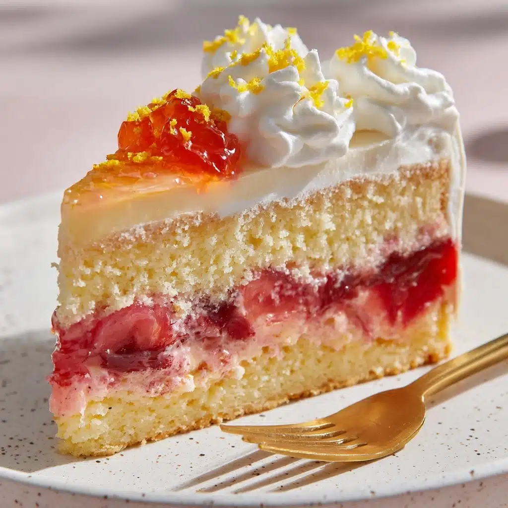 Rhubarb Upside Down Cake Recipe - Recipe Image