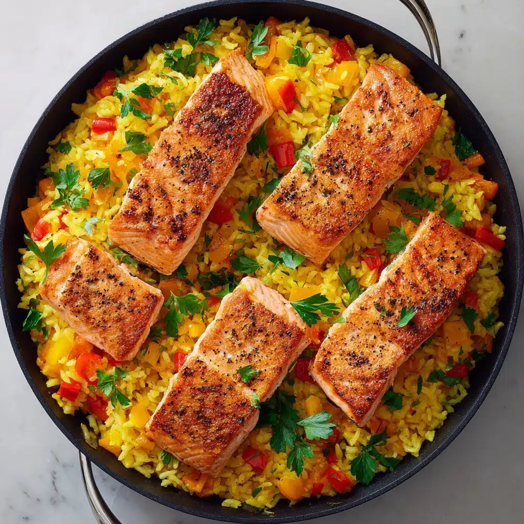 One-Pan Salmon and Rice Recipe - Recipe Image