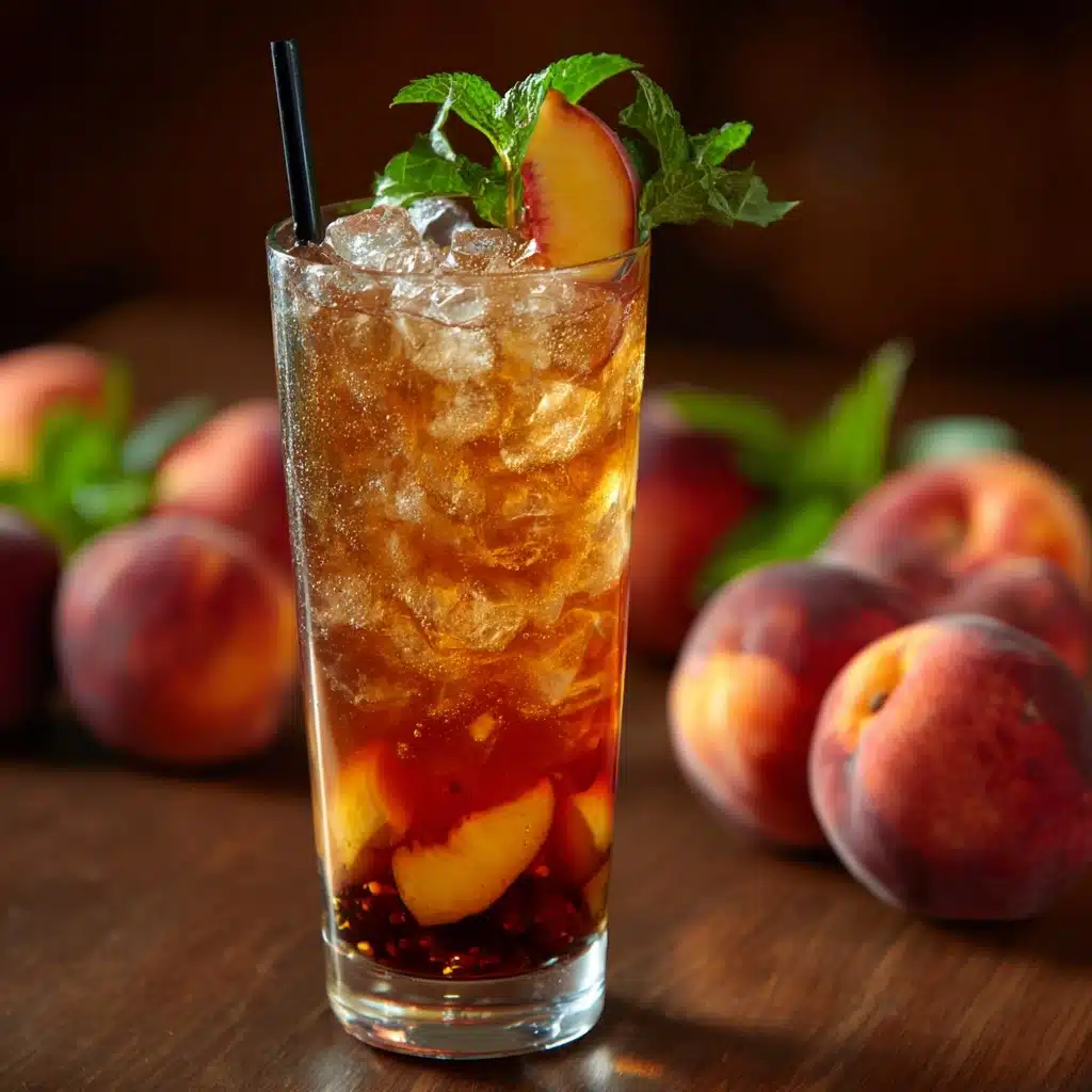 Sweet Peach Iced Tea Recipe - Recipe Image