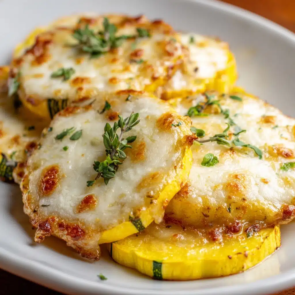 Cheesy Baked Squash Rounds Recipe - Recipe Image