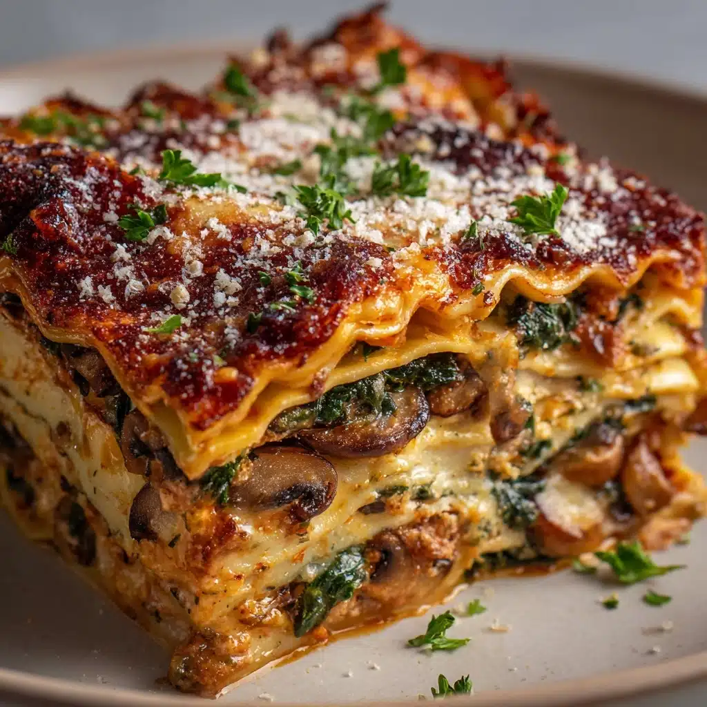 Mushroom and Spinach Lasagna Rolls Recipe - Recipe Image