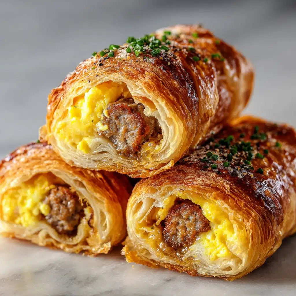 Sausage, Egg and Cheese Breakfast Roll-Ups Recipe - Recipe Image