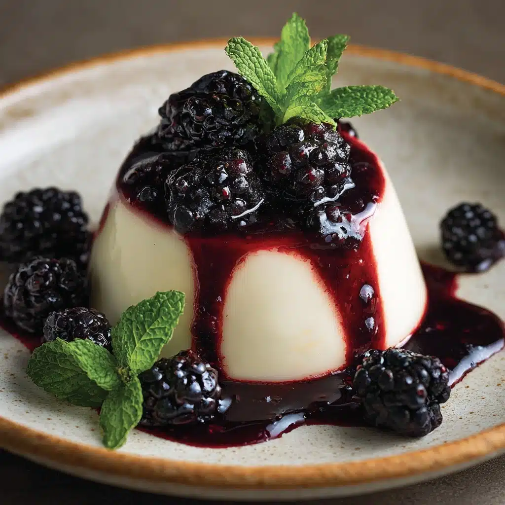 Blackberry and Goat’s Cheese Panna Cotta Recipe - Recipe Image