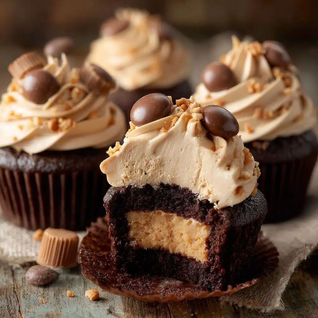 Peanut Butter Cup Cupcakes Recipe - Recipe Image
