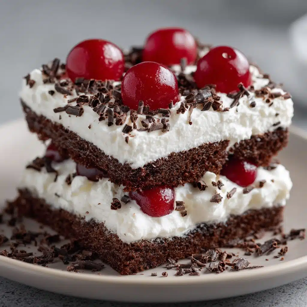 No-Bake Black Forest Slice Recipe - Recipe Image