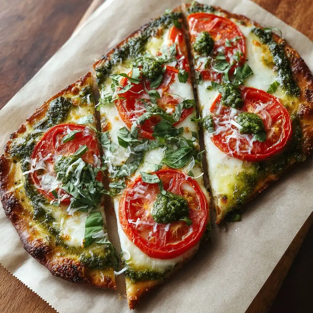 Pesto Flatbread Pizza Recipe - Recipe Image