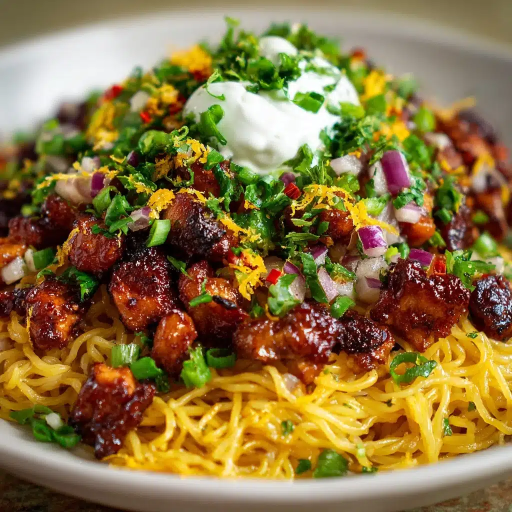 High Protein Mongolian Noodles Recipe - Recipe Image