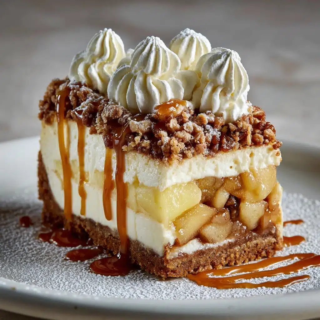 Apple Crisp Cheesecake Recipe - Recipe Image