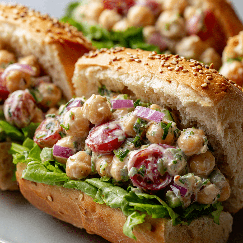 Chickpea Salad Sandwich Recipe - Recipe Image