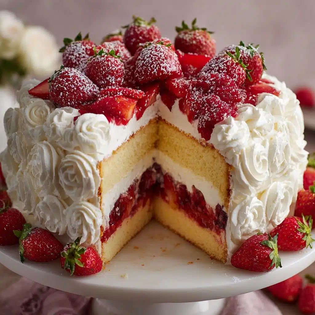 Strawberry Angel Cake Recipe - Recipe Image