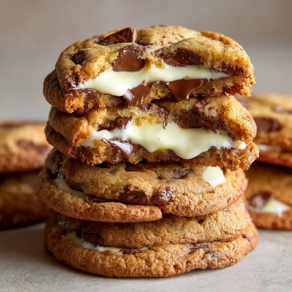 Cheesecake Stuffed Chocolate Chip Cookies Recipe - Recipe Image