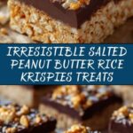 Salted Peanut Butter Rice Krispies Treats Recipe