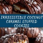 Easy Coconut Caramel Samoa Stuffed Cookie Recipe
