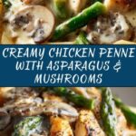 Creamy Mushroom and Asparagus Chicken Penne Recipe
