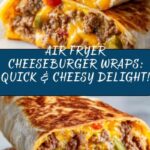 Easy Air Fryer Cheeseburger Wraps Recipe