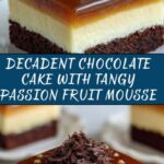 Secret Chocolate Cake with Passion Fruit Mousse Recipe