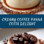 Coffee Panna Cotta with Vanilla Cream Recipe