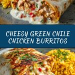 Smothered Green Chile Chicken Burritos Recipe