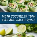 Cucumber Tuna Avocado Salad Rolls Recipe