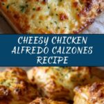 Heavenly Baked Chicken Alfredo Calzones Recipe