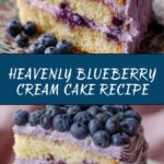 Blueberry Cream Cake Recipe