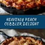 Peach Cobbler with Vanilla Ice Cream Recipe