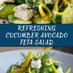 Cucumber Avocado Feta Salad Recipe