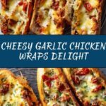 Cheesy Garlic Chicken Wraps Recipe
